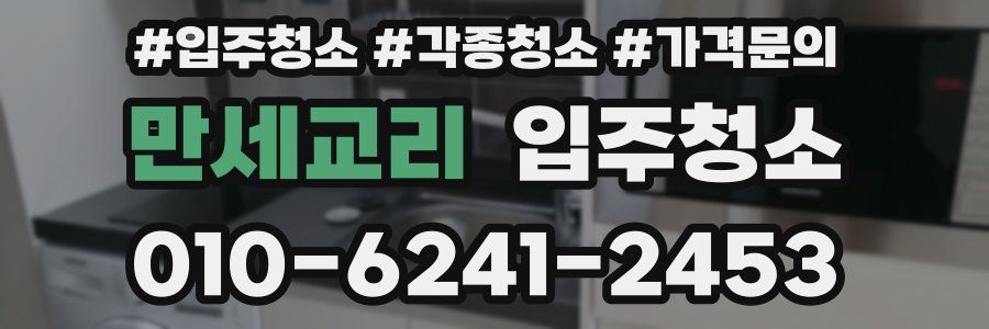 만세교리 이사청소