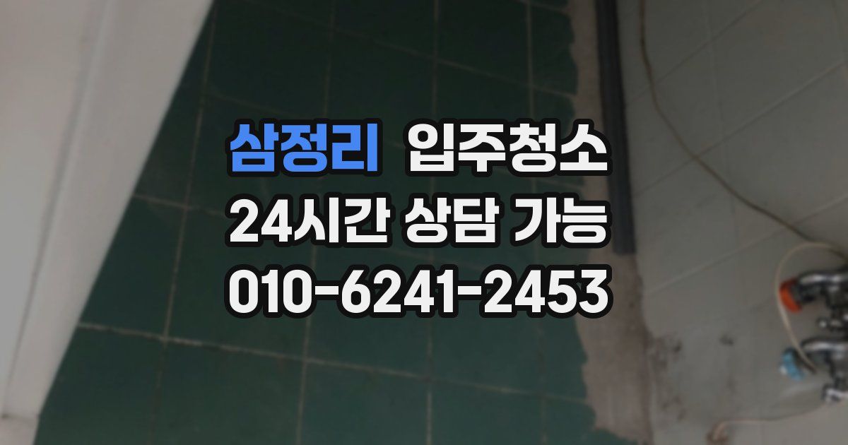 삼정리 입주청소