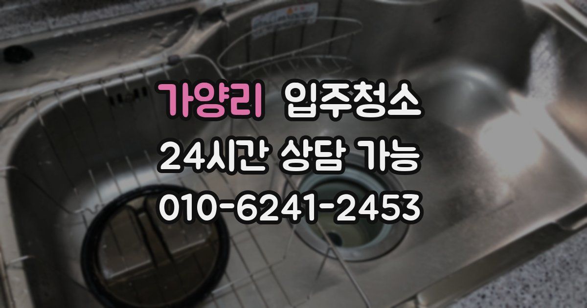 가양리 입주청소