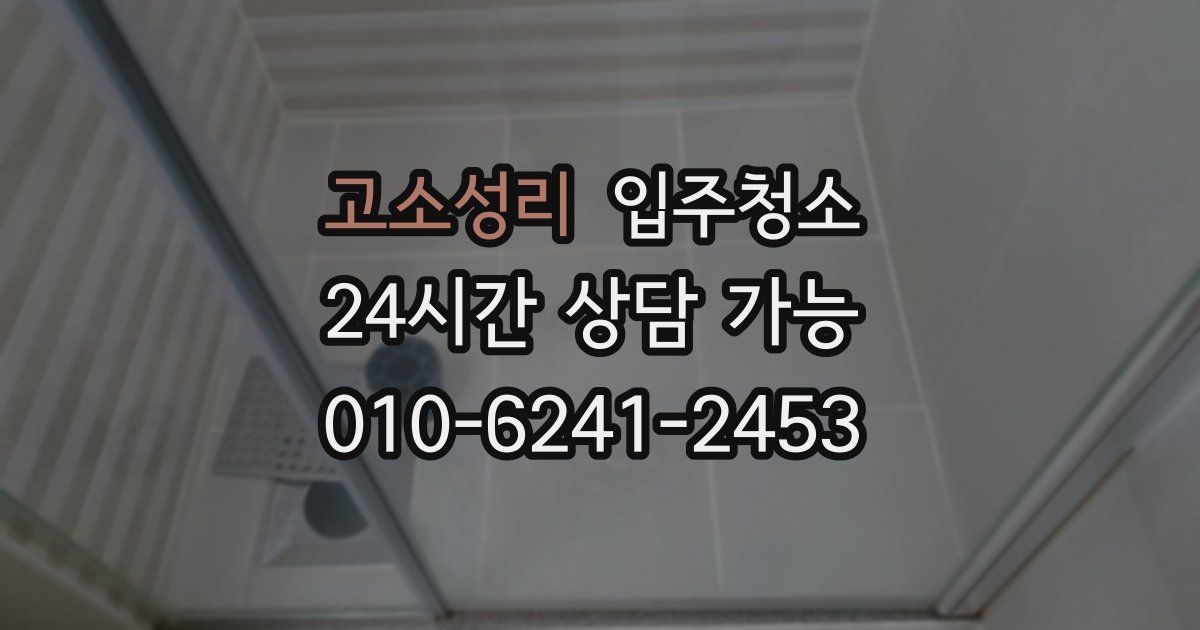 고소성리 입주청소