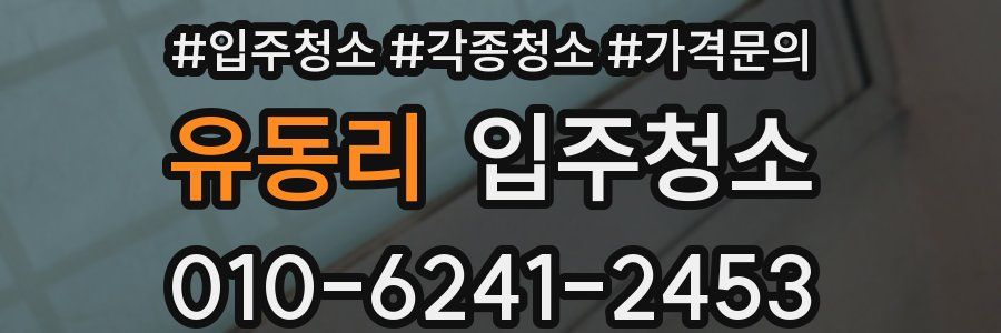 유동리 이사청소