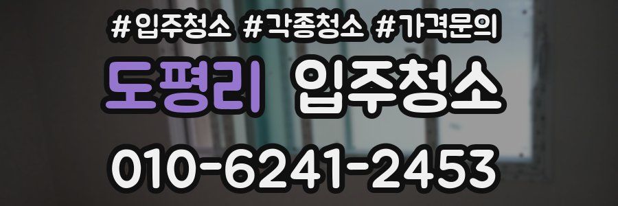 도평리 이사청소