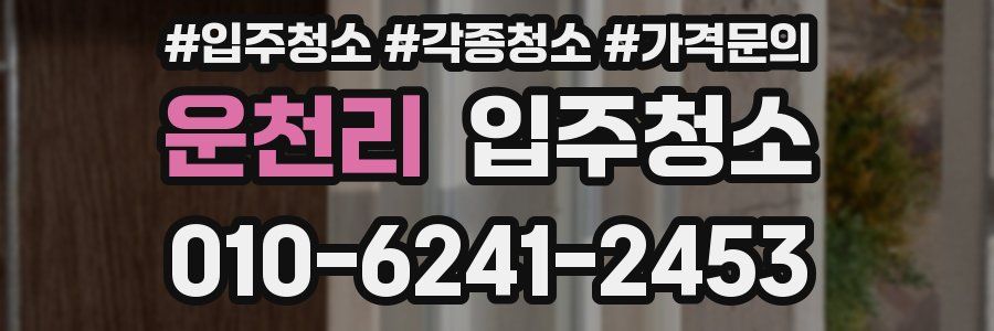 운천리 이사청소