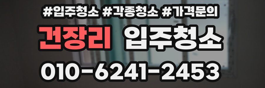 건장리 이사청소