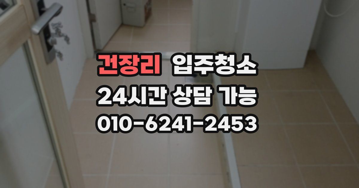 건장리 입주청소