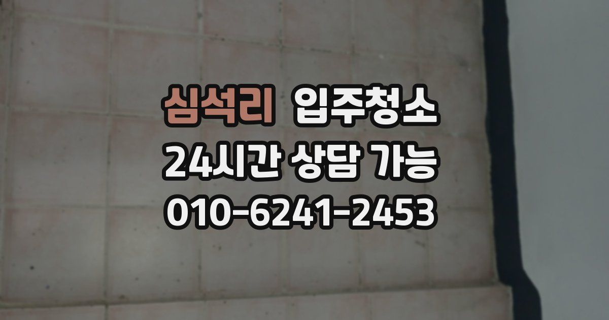 심석리 입주청소