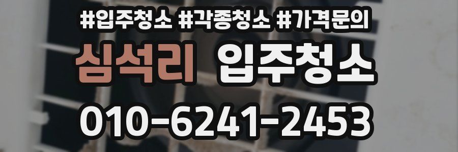 심석리 이사청소