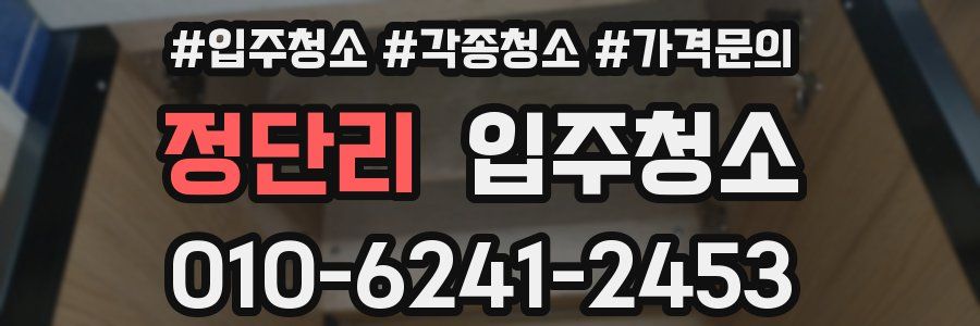 정단리 이사청소