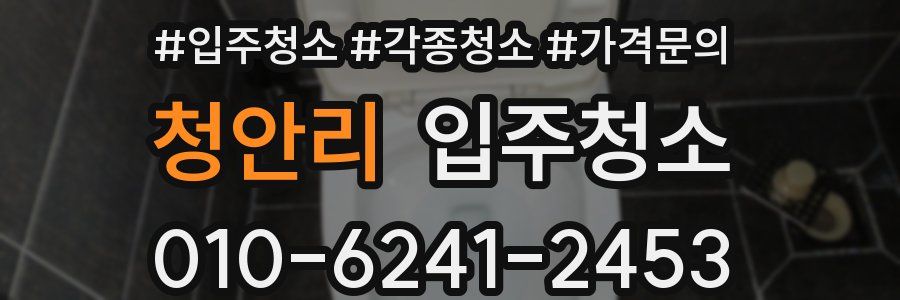 청안리 이사청소