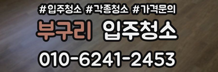 부구리 이사청소