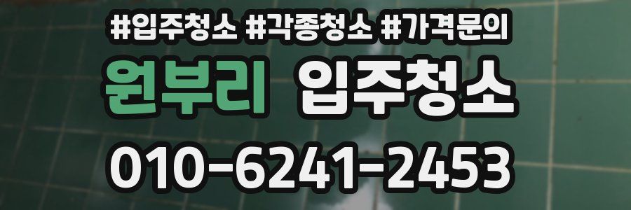 원부리 이사청소