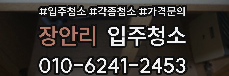 장안리 이사청소