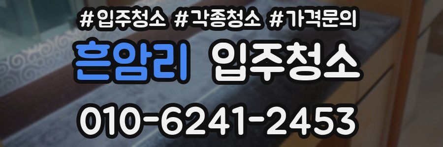 흔암리 이사청소