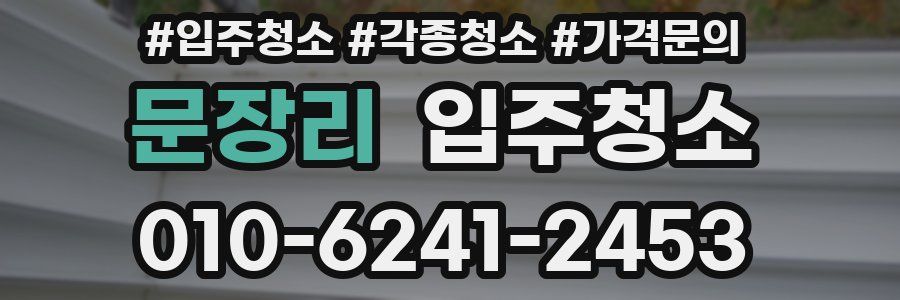 문장리 이사청소