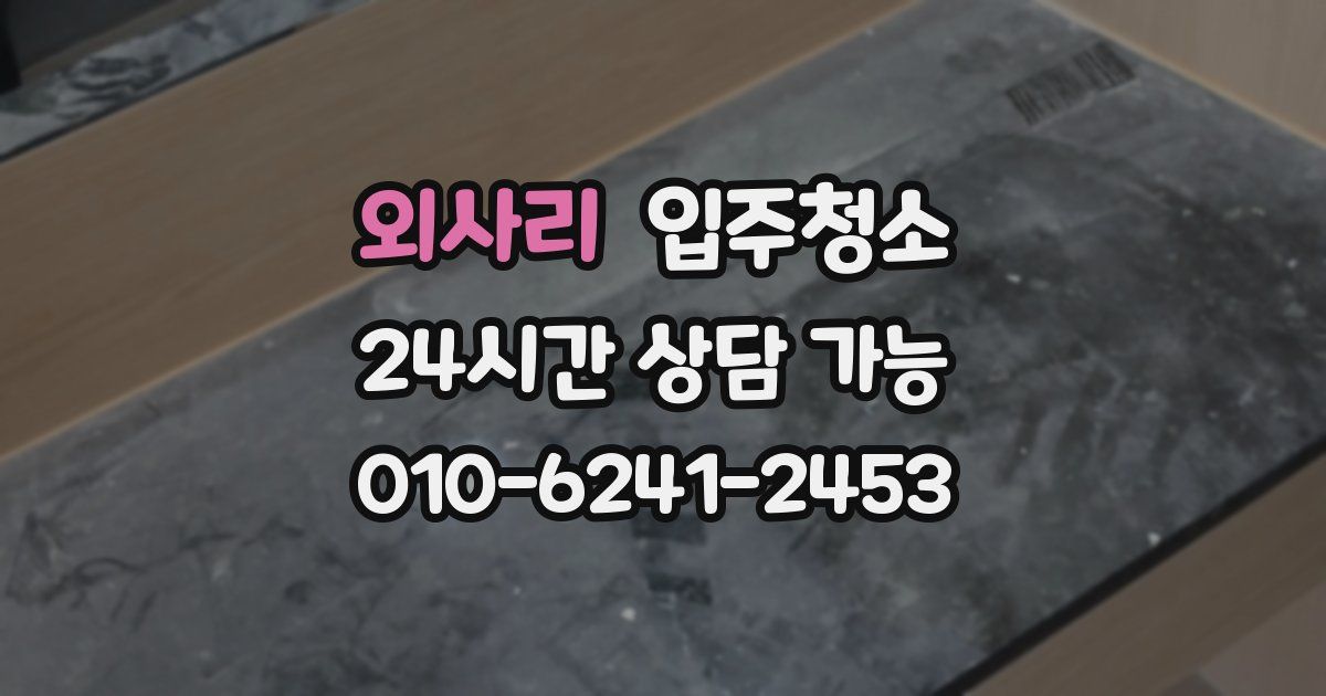 외사리 입주청소