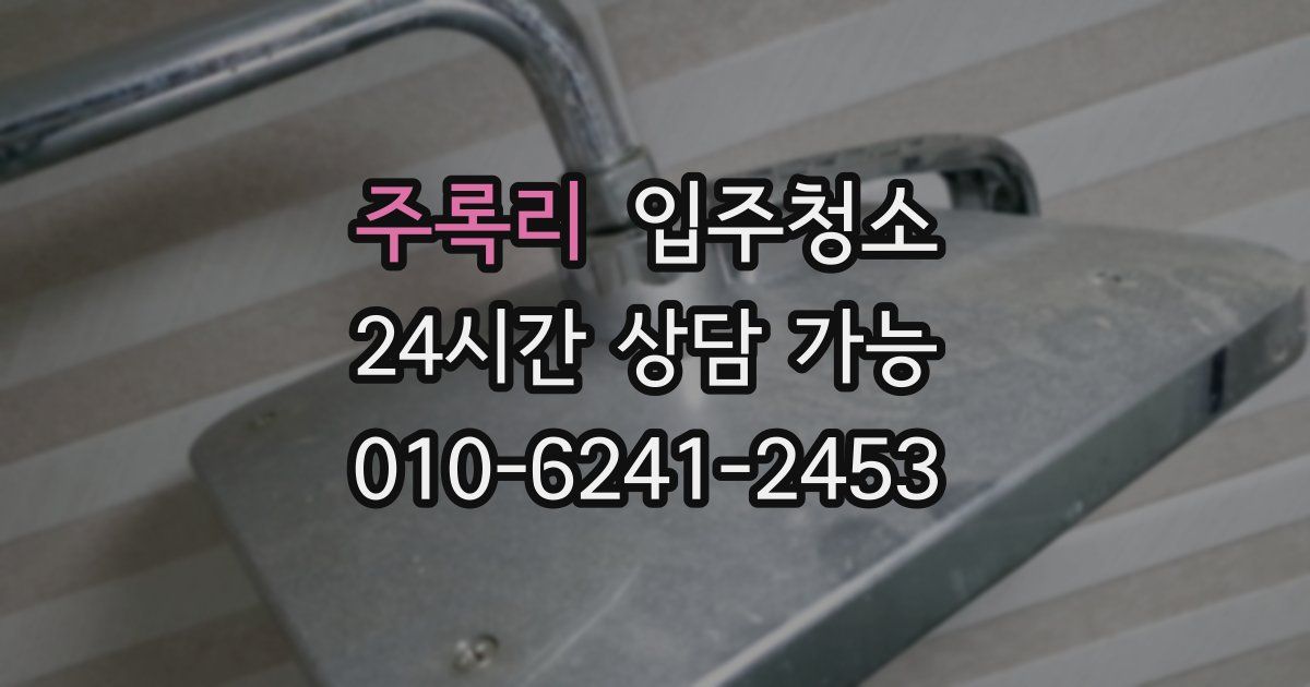 주록리 입주청소