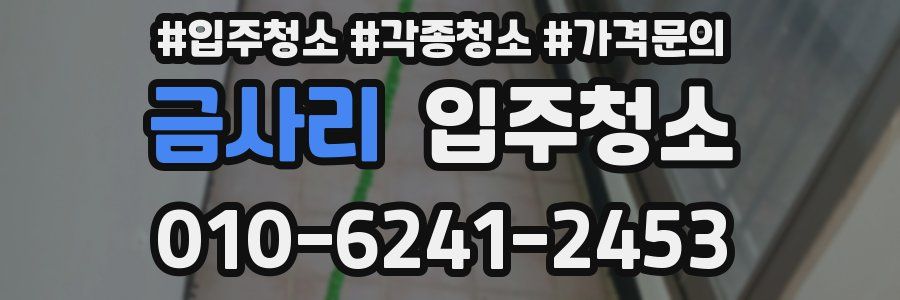 금사리 이사청소