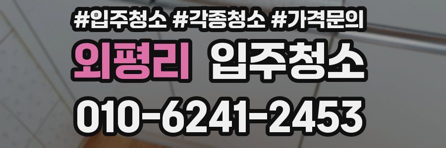 외평리 이사청소