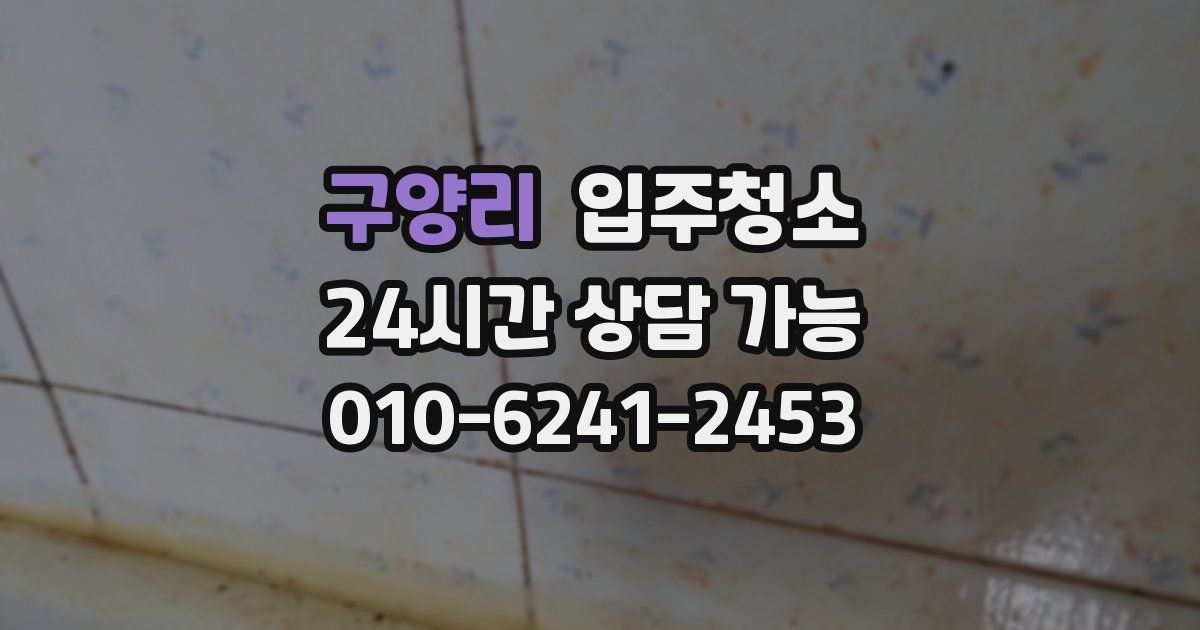 구양리 입주청소