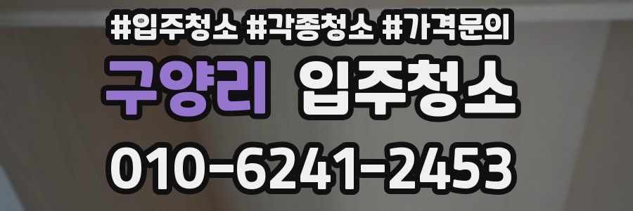 구양리 이사청소