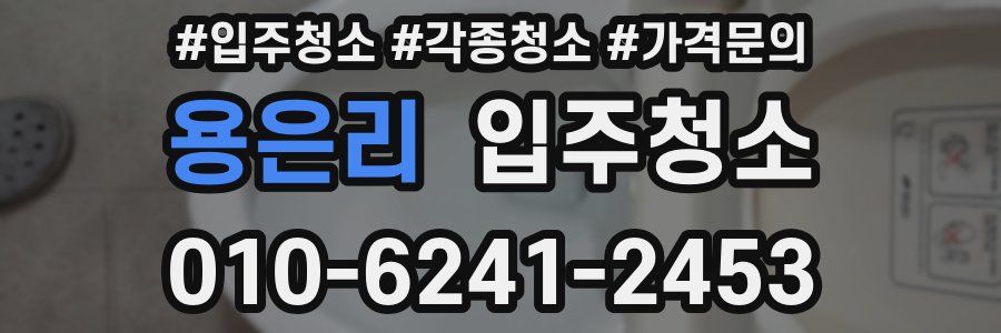 용은리 이사청소