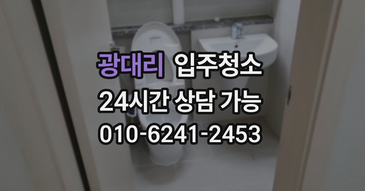 광대리 입주청소