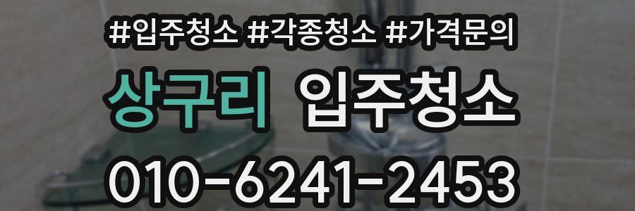 상구리 이사청소