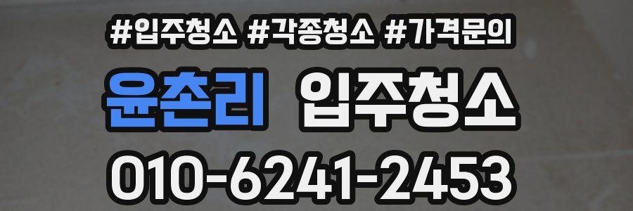 윤촌리 이사청소