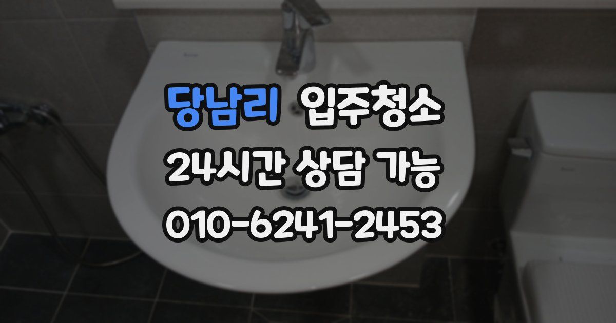 당남리 입주청소