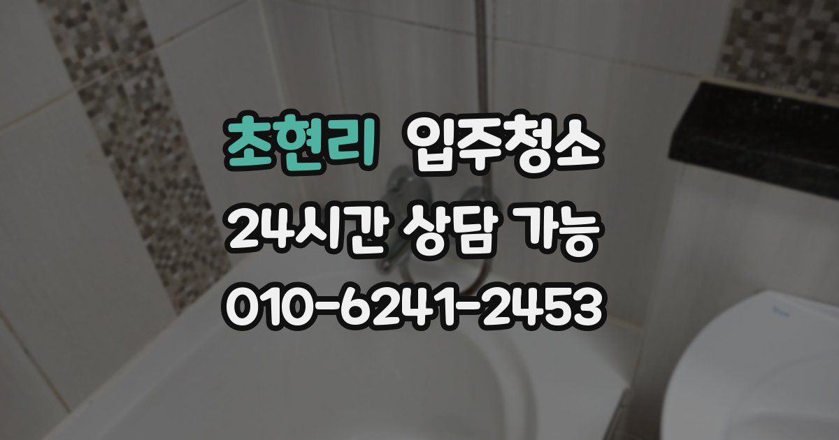 초현리 입주청소