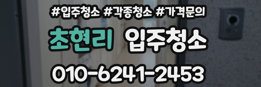 초현리 이사청소