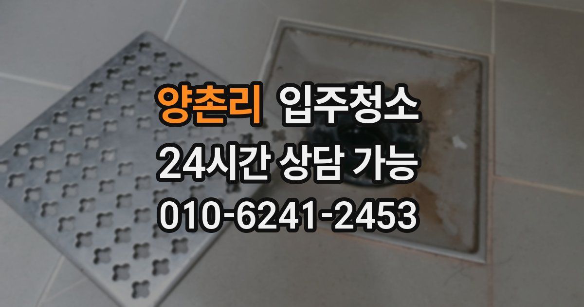 양촌리 입주청소