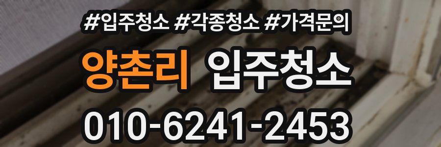 양촌리 이사청소