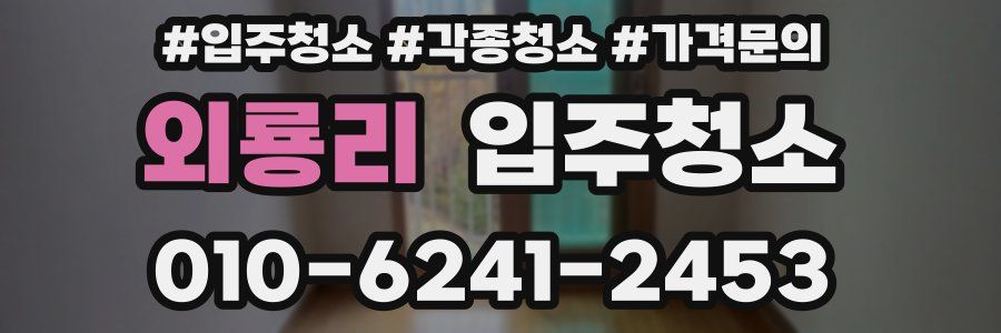 외룡리 이사청소