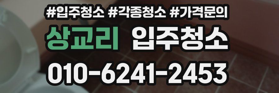 상교리 이사청소