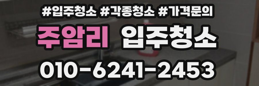 주암리 이사청소