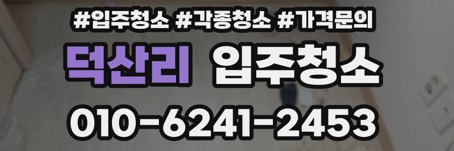 덕산리 이사청소