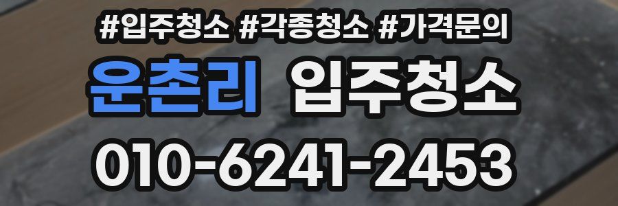 운촌리 이사청소