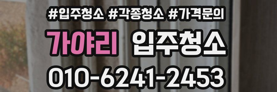 가야리 이사청소