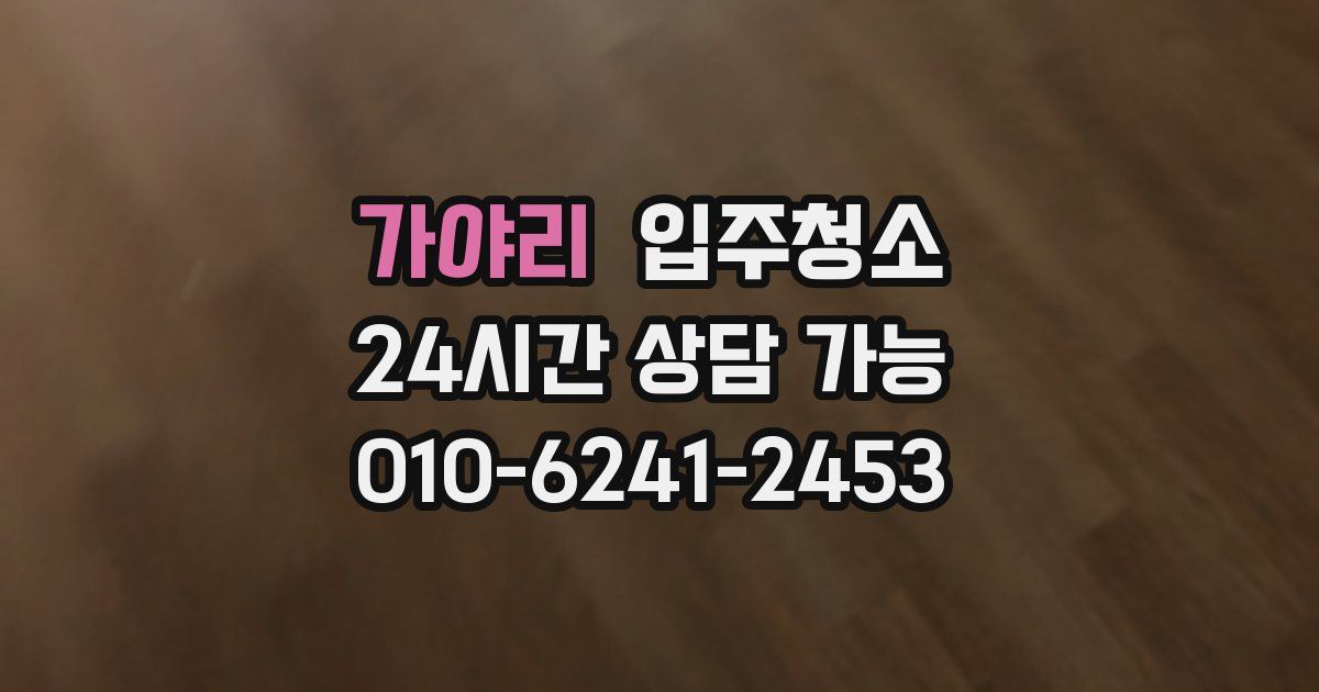 가야리 입주청소