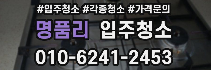 명품리 이사청소