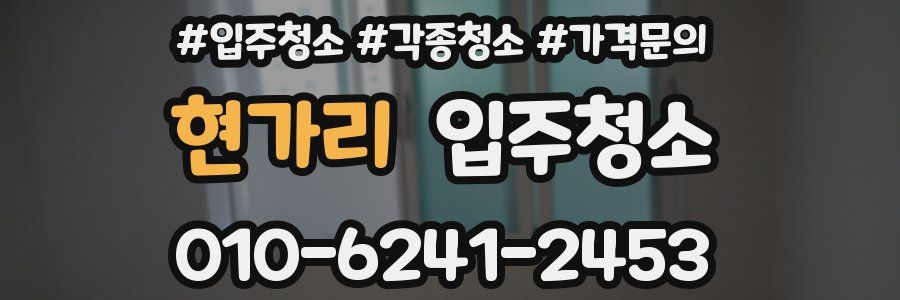 현가리 이사청소