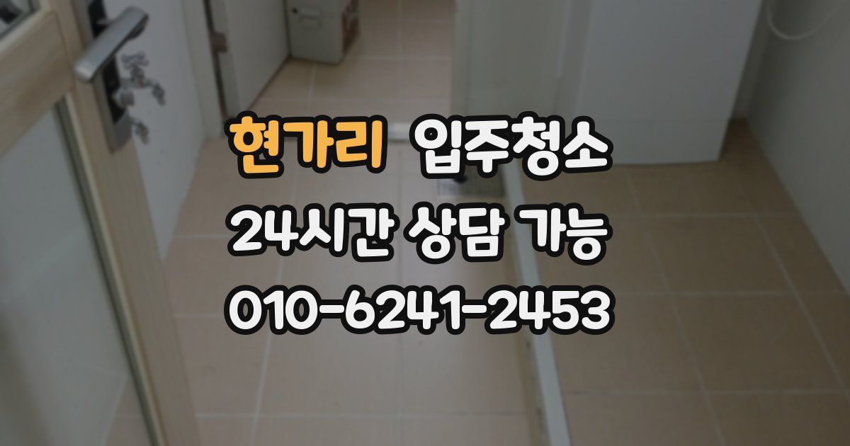 현가리 입주청소