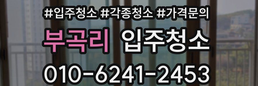 부곡리 이사청소