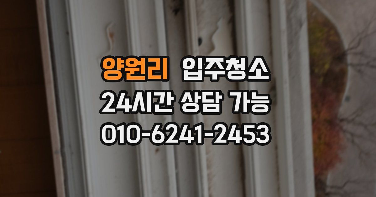 양원리 입주청소