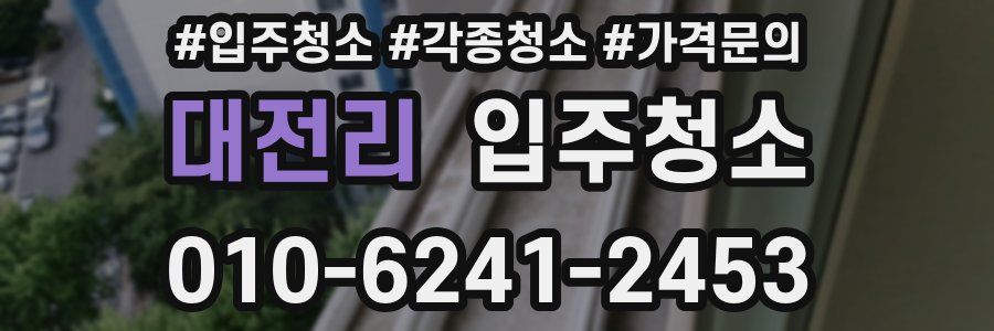 대전리 이사청소