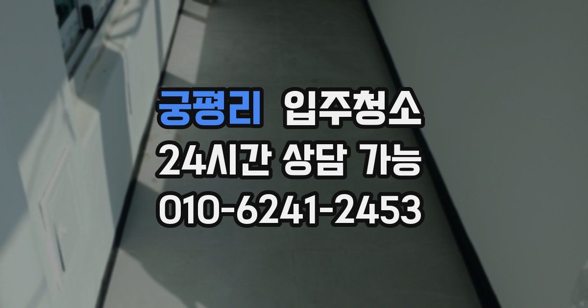 궁평리 입주청소