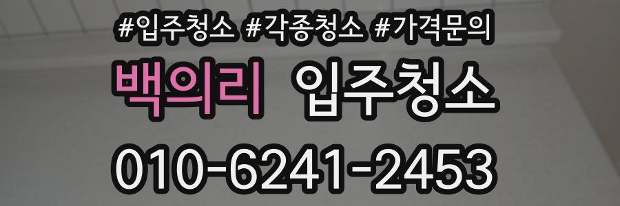 백의리 이사청소