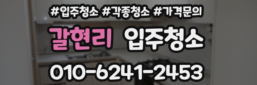 갈현리 이사청소