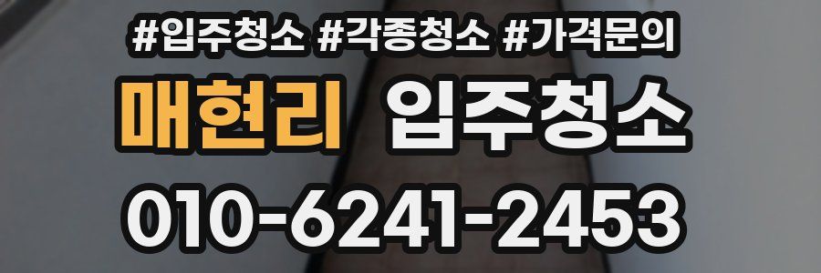 매현리 이사청소